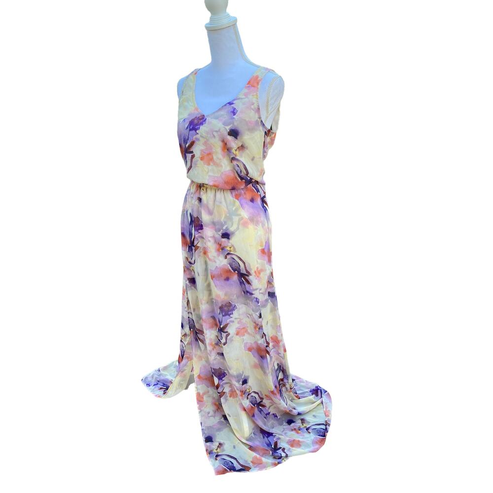 Show Me Your Mumu Kendall Maxi Dress Abers Babers Floral Women's Extra Small - Picture 4 of 15